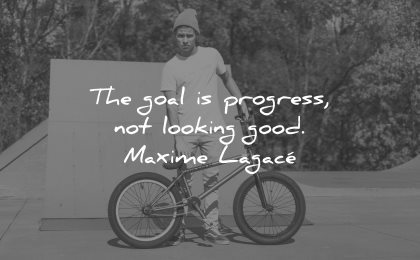 risk quotes goal progress not looking good maxime lagace wisdom bike