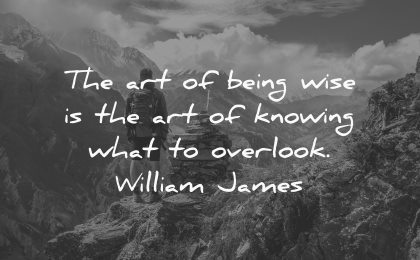 art being wise knowing what overlook william james wisdom man nature mountains