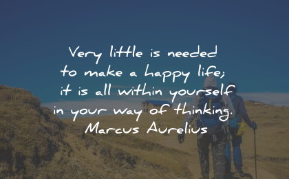 law attraction quotes little needed happy thinking marcus aurelius wisdom
