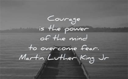 martin luther king jr quotes courage power mind overcome fear wisdom water dock