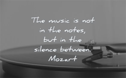 music quotes notes silence between mozart wisdom disc