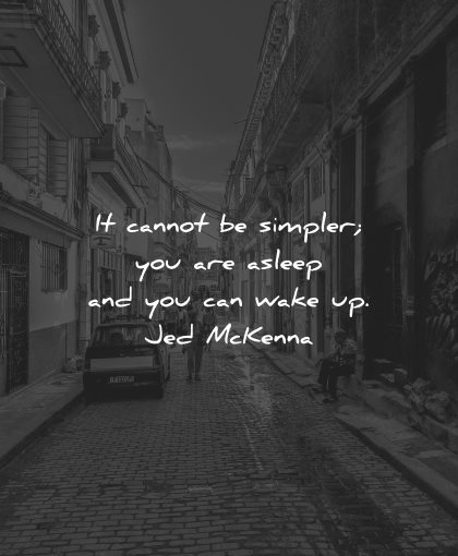 reality quotes cannot simpler asleep wake jed mckenna wisdom