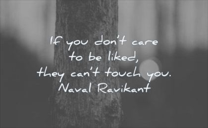 self respect quotes you dont care liked they cant touch naval ravikant wisdom tree